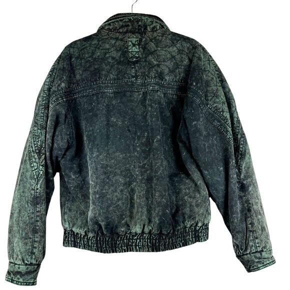 Vintage 90s Black Acid Wash Bomber Jacket – Urban Equipment, Men’s XL - Picture 2 of 12